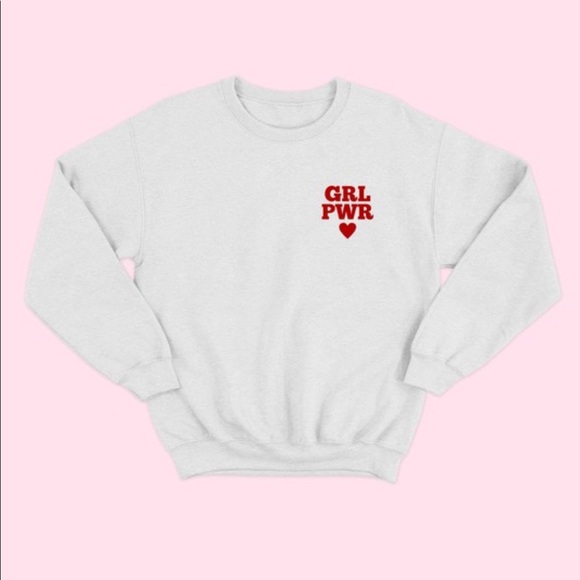 NEW GRL PWR Sweatshirt Womens Graphic top - Picture 3 of 6
